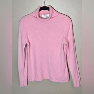 Vintage Pursuits 100% Cashmere Quiet Luxury Preppy Turtleneck Sweater, Medium